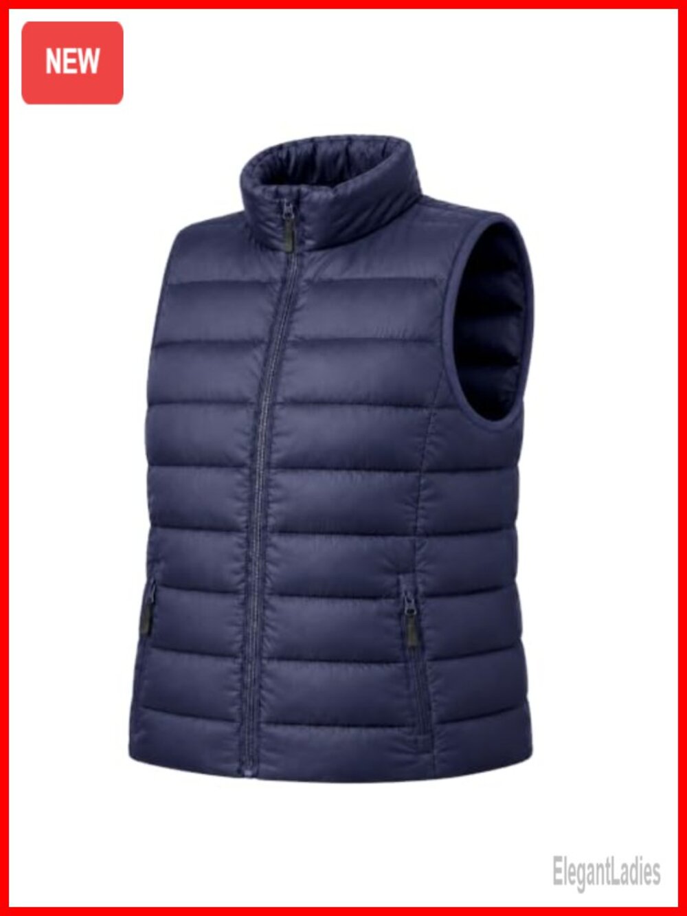 Plus Size Puffer Vest for Women Packable Sleeveless Winter Quilted